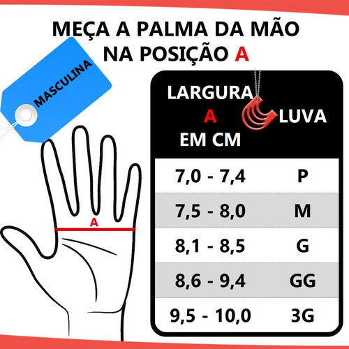 Luva X11 Masculina Blackout 2 Touch Verão Motociclista Moto