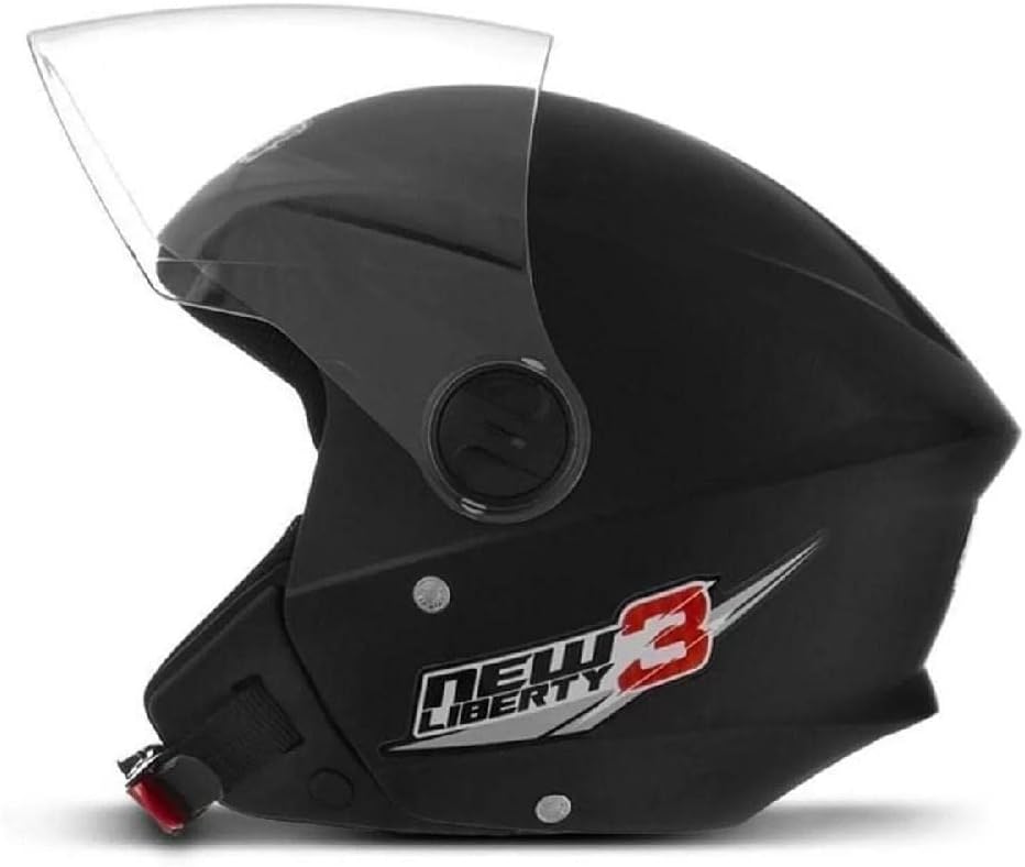 CAPACETE ABERTO PRO TORK NEW LIBERTY 3 SOLID PRETO TAM. 58