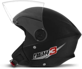 CAPACETE ABERTO PRO TORK NEW LIBERTY 3 SOLID PRETO TAM. 58