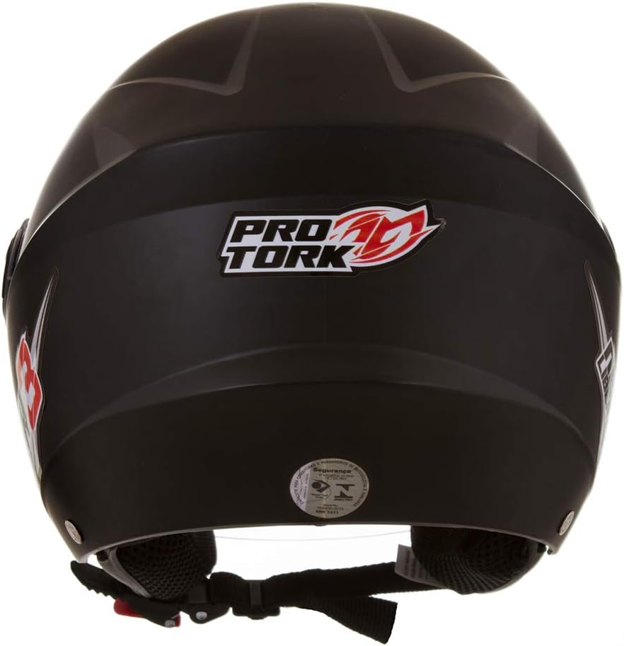 CAPACETE ABERTO PRO TORK NEW LIBERTY 3 SOLID PRETO TAM. 58
