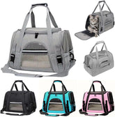 Bolsa Pet Transporte Viagem Avião Para Cães Gatos Luxo (cinzaa)