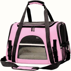 Bolsa Pet Transporte Viagem Avião Para Cães Gatos Luxo (cinzaa)