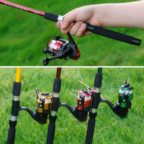 Kit De Pesca Completo 10kg Com 2 Varas 2 Molinetes + Itens Cor Conforme As Fotos