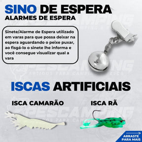 Pescamping Kit Pesca Completo - 1 Vara Fibra De Vidro E 1 Molinete Leve Com Linha - Estojo Com Acessórios Bóias Chumbadas Anzóis E Mais Tralha Quite De Pescaria