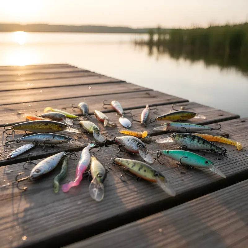 Kit 108 Unidades Iscas Artificiais Pesca Tilapia Peixes Cor Azul