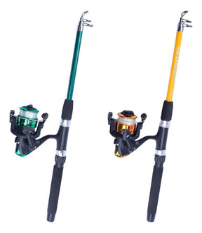 Kit De Pesca Completo 10kg Com 2 Varas 2 Molinetes + Itens Cor Conforme As Fotos