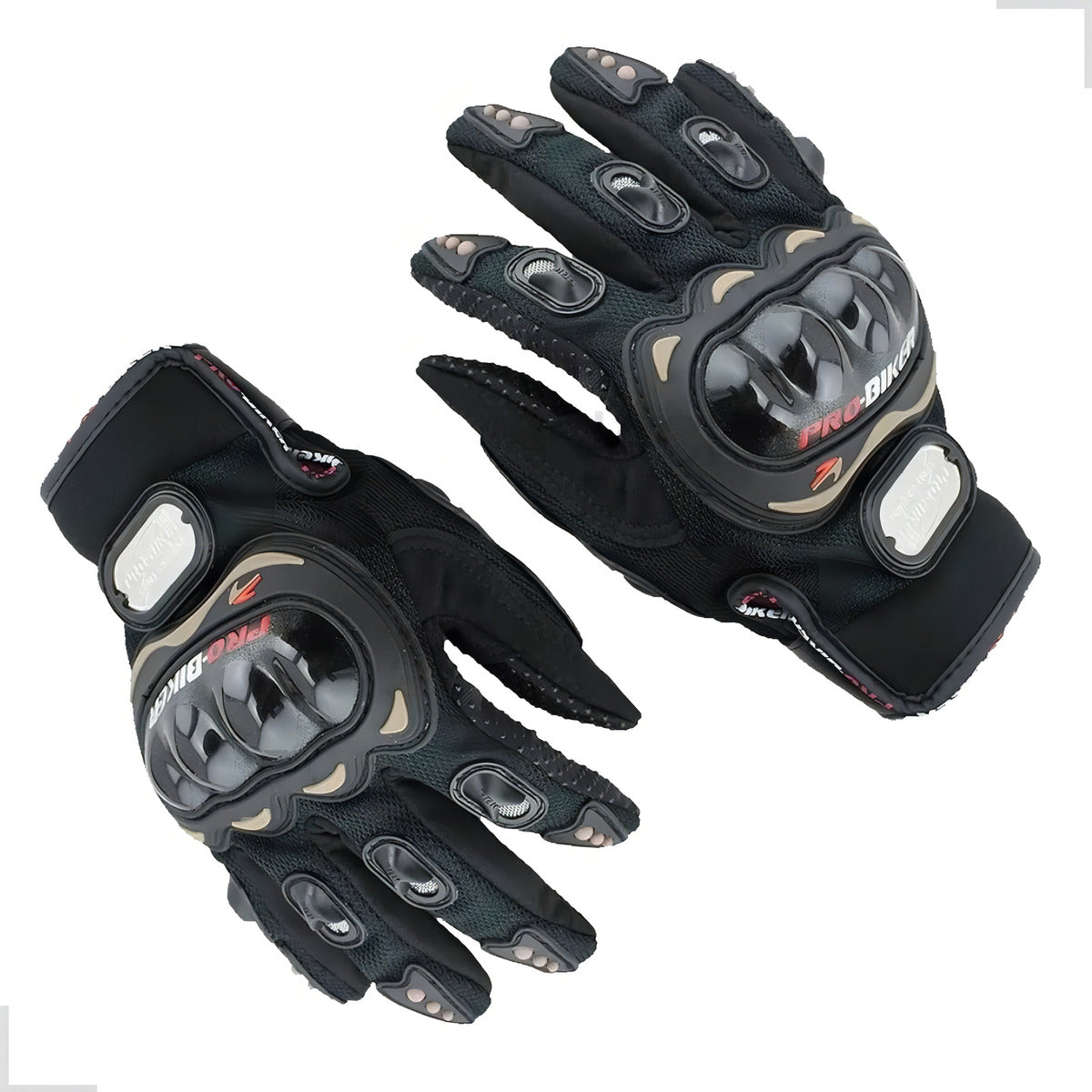 Par de Luva Motoqueiro Motociclista Impermeável Proteção Moto Tamanho Único Cor Preto
