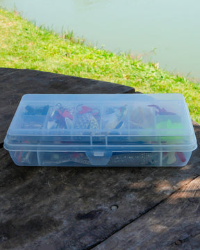 Kit 108 Unidades Iscas Artificiais Pesca Tilapia Peixes Cor Azul