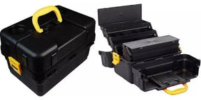 Maleta De Pesca 6 Bandeja Articuladas Porta Copos Hi Estojos Cor Preto