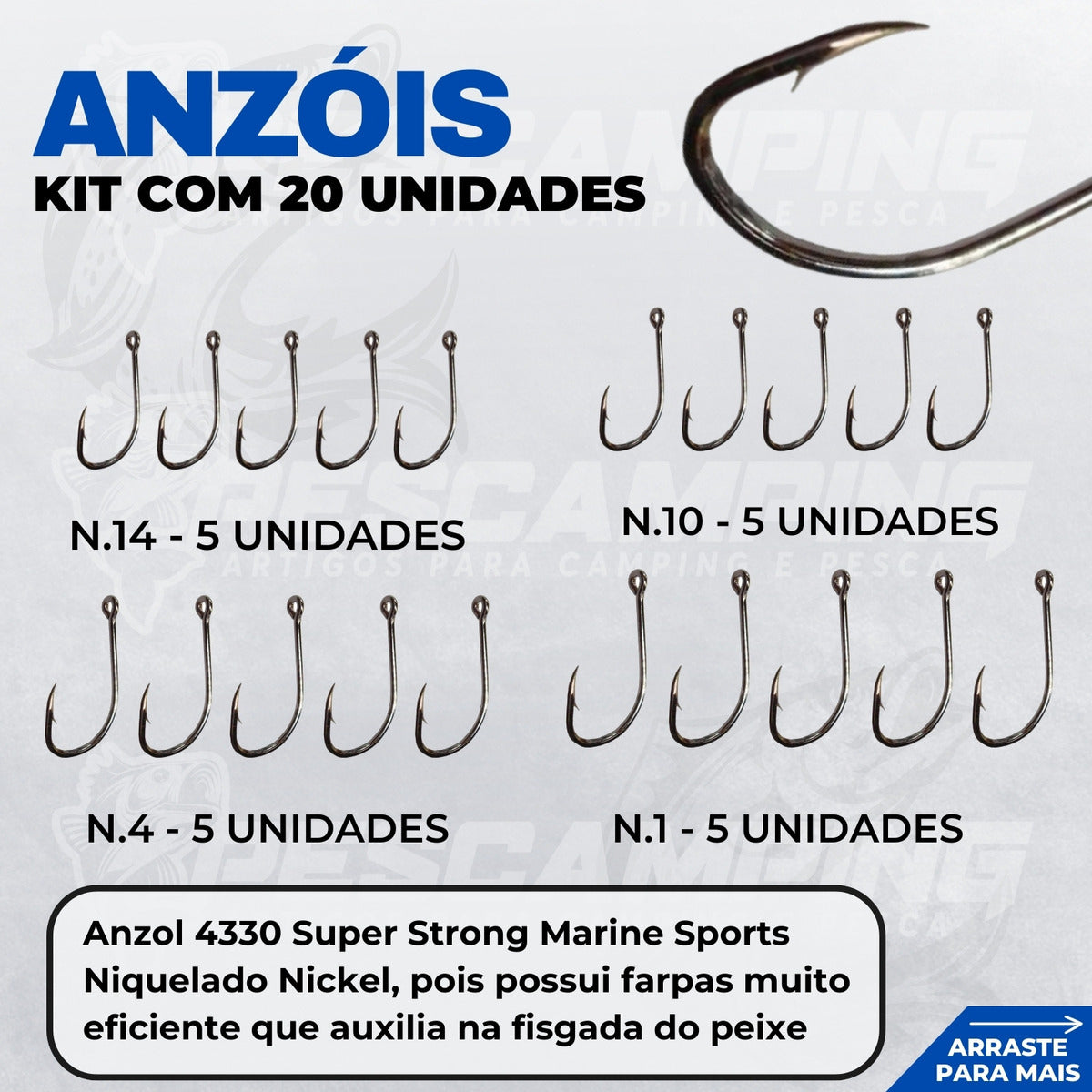 Pescamping Kit Pesca Completo - 1 Vara Fibra De Vidro E 1 Molinete Leve Com Linha - Estojo Com Acessórios Bóias Chumbadas Anzóis E Mais Tralha Quite De Pescaria