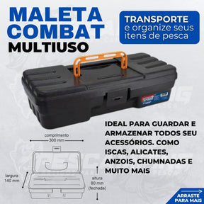 Pescamping Kit Pesca Completo 2 Varas Fibra De Vidro E 2 Molinetes Leve Com Linha Estojo E Maleta Com Acessórios - Tralha de Pescaria
