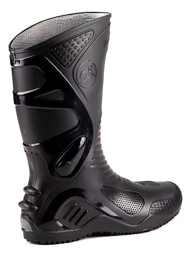Bota Chuva Motociclista Moto Motoboy Motoqueiro Impermeavel