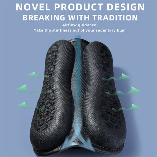 Almofada De Gel Para Assento De Moto Antiderrapante Viagem