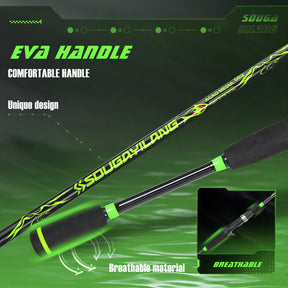 Sougayilang Vara Pesca 1,68m 2 Partes 8-30lb Alto Carbono