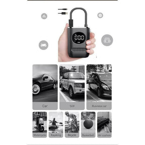 Compressor De Ar Elétrico Portátil Digital Ncher Pneu Carro Moto Bike Bicicleta Bola Piscina Inflável